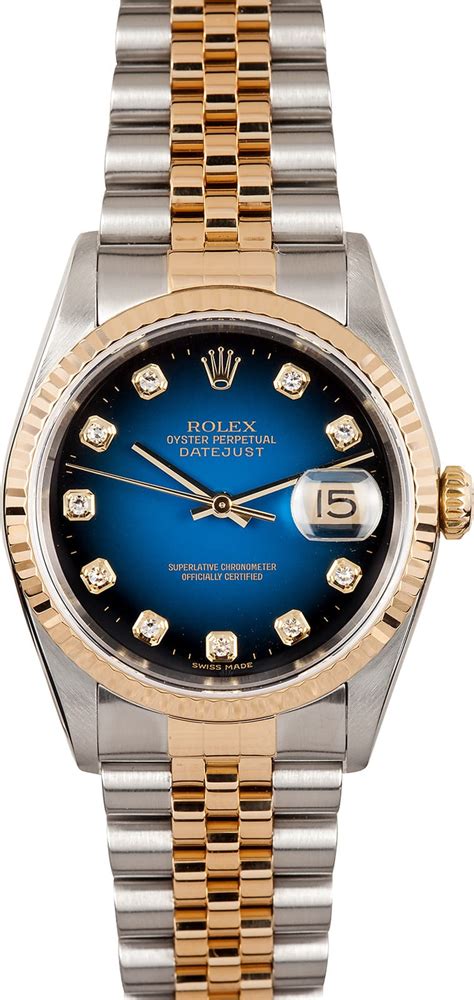 rolex 16233 blue diamond|rolex datejust 16233 white dial.